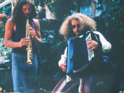 Marc Baum soprano saxophone and Jon Hammond 1971 Photo by Bob Fratti